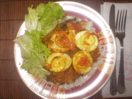 rougail d`oeufs